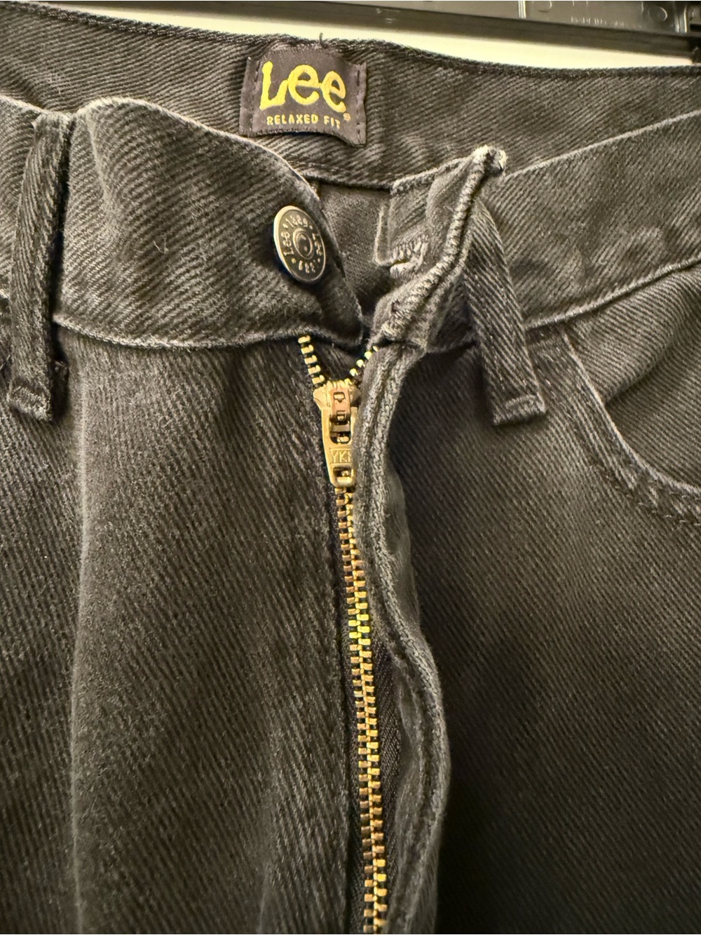 Lee Men's Relaxed Straight Black Jeans Size 33x29 - Picture 3 of 5